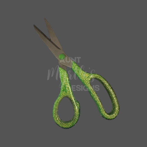 Glittered Scissors - Green
